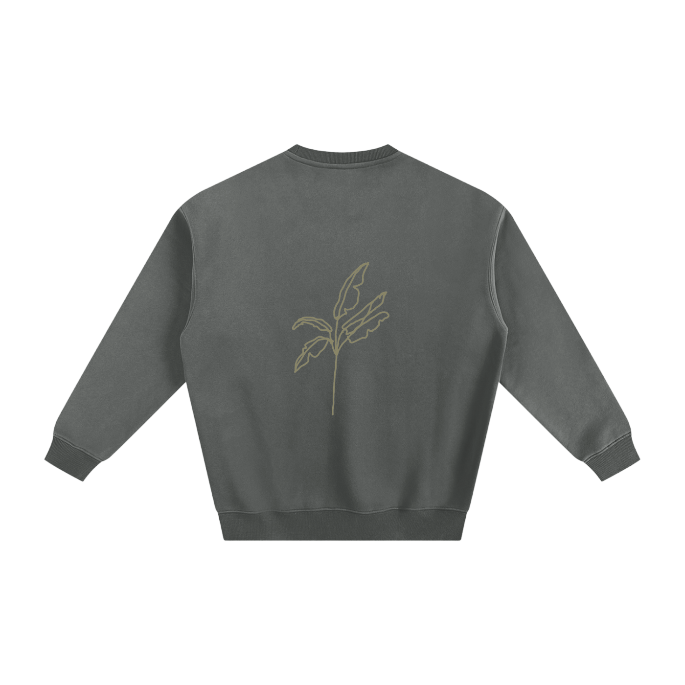 Fleeced Sweatshirt Palm Tree