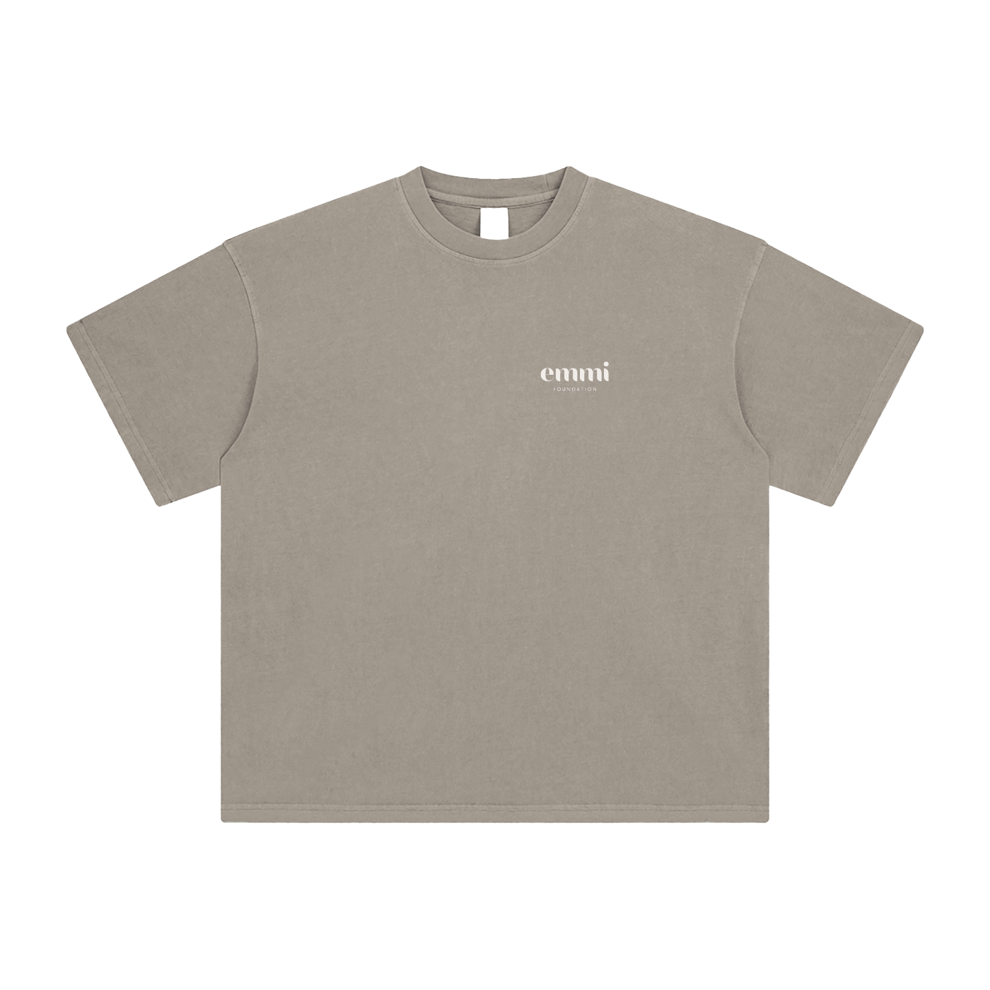 Washed Enzyme T-Shirt White Logo