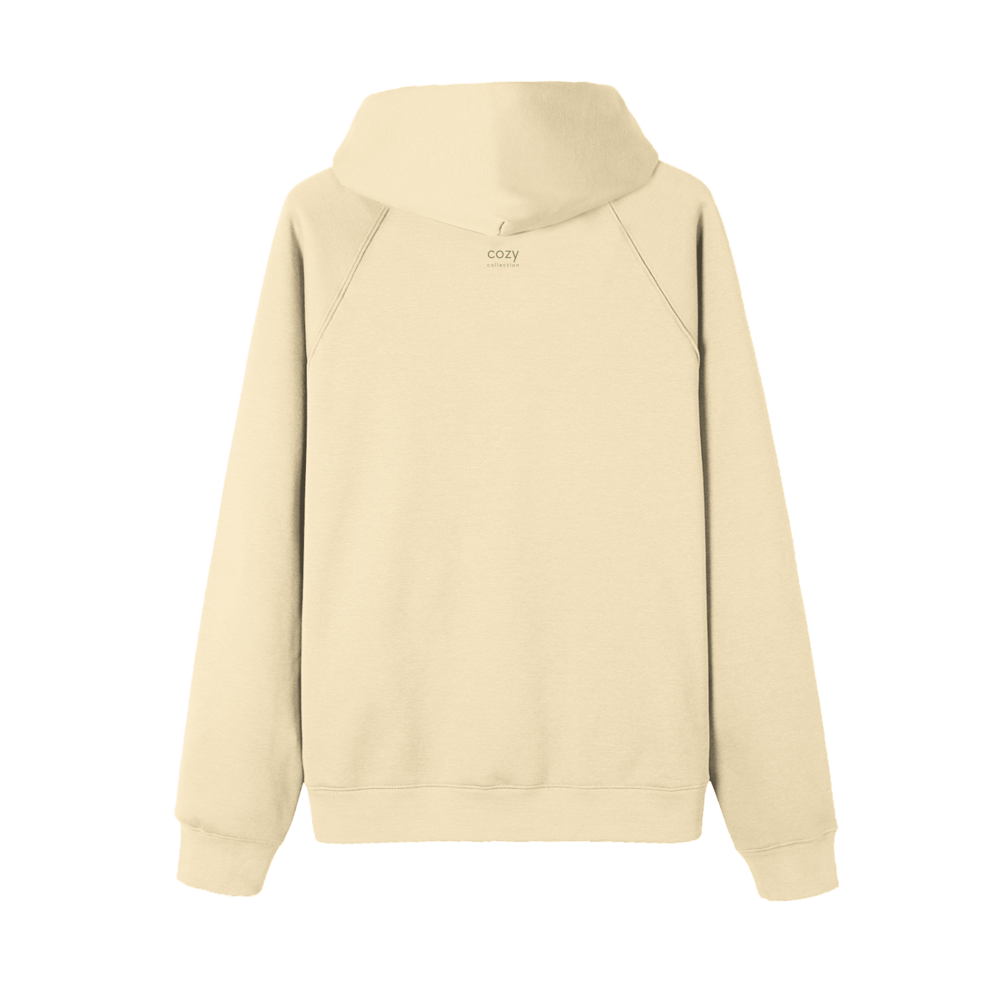 Essential Raglan Sleeve Hoodie Green Logo