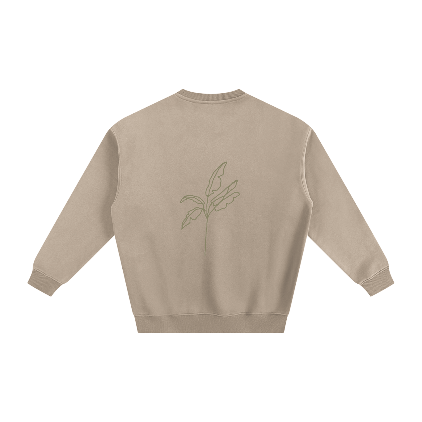 Fleeced Sweatshirt Palm Tree