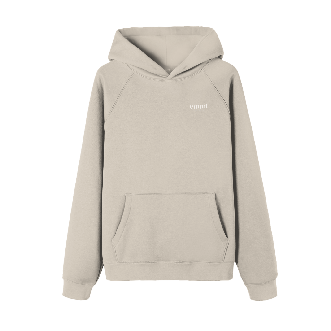 Essential Raglan Sleeve Hoodie White Logo