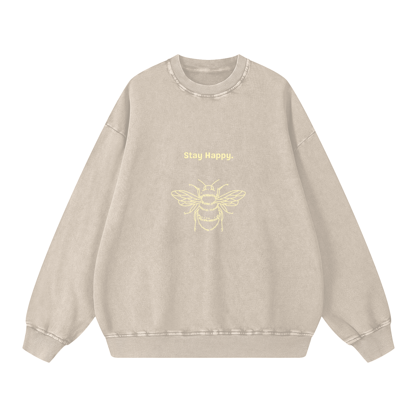 Acid Wash Oversize Sweatshirt - 360 GSM