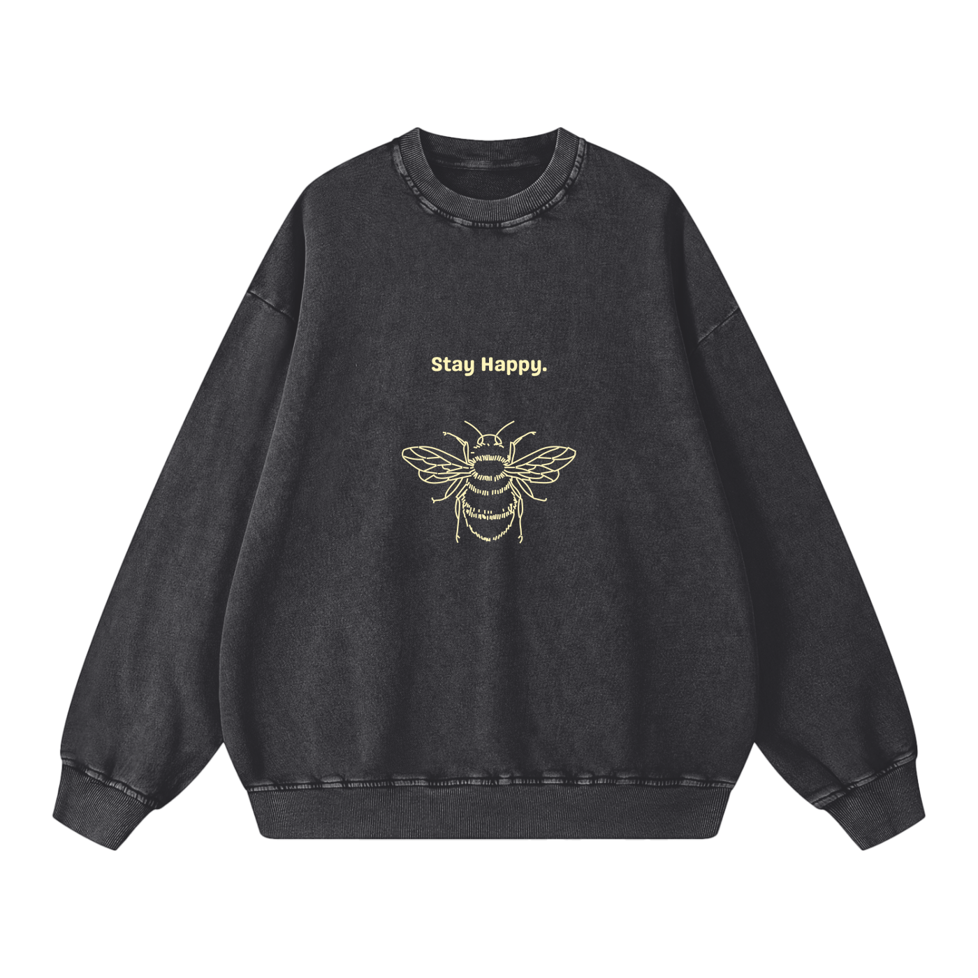 Acid Wash Oversize Sweatshirt - 360 GSM