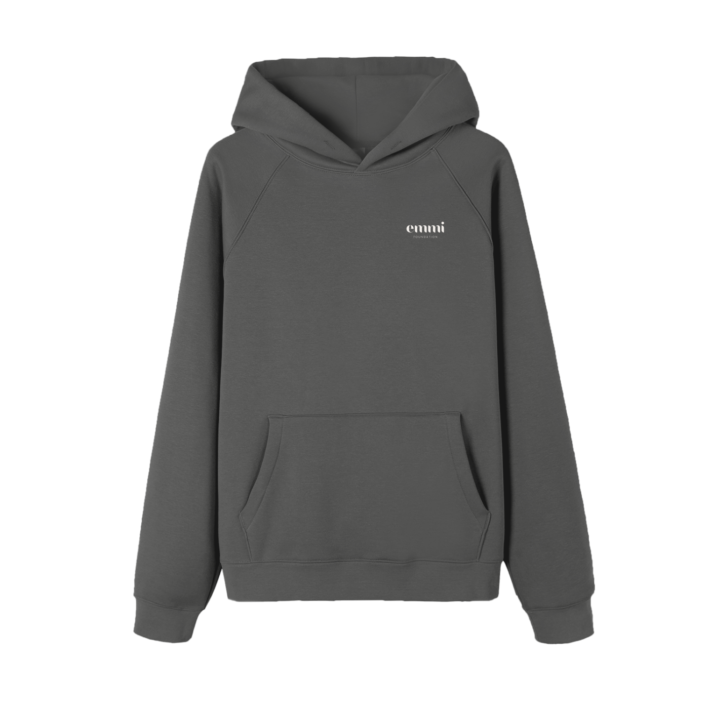 Essential Raglan Sleeve Hoodie White Logo