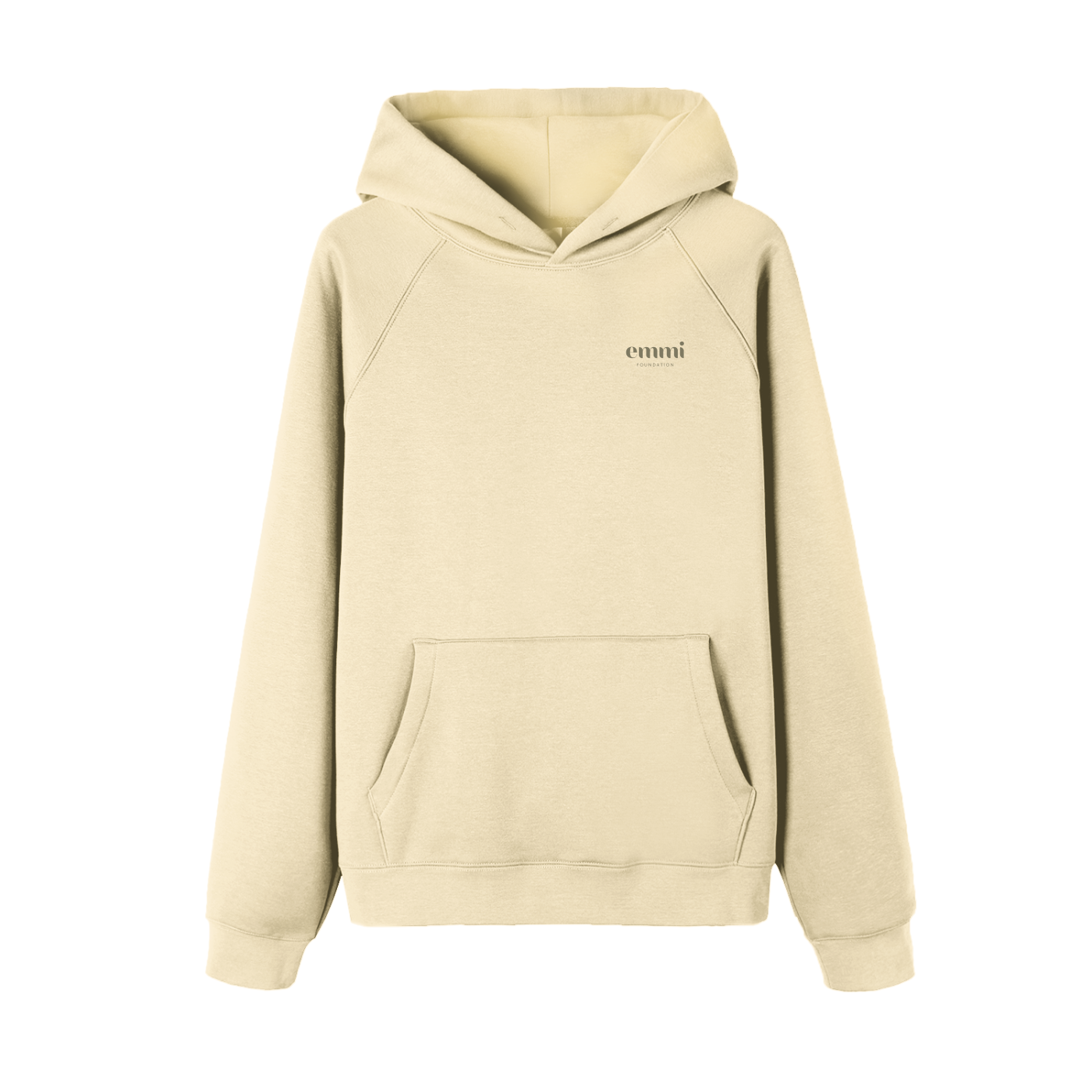 Essential Raglan Sleeve Hoodie Green Logo