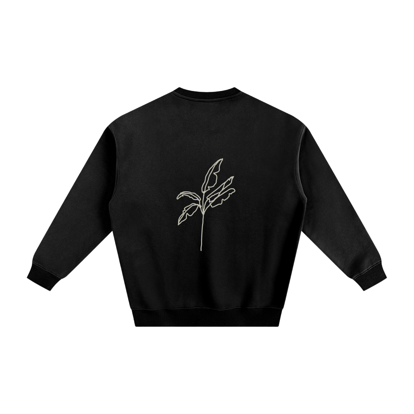 Fleeced Sweatshirt Palm Tree