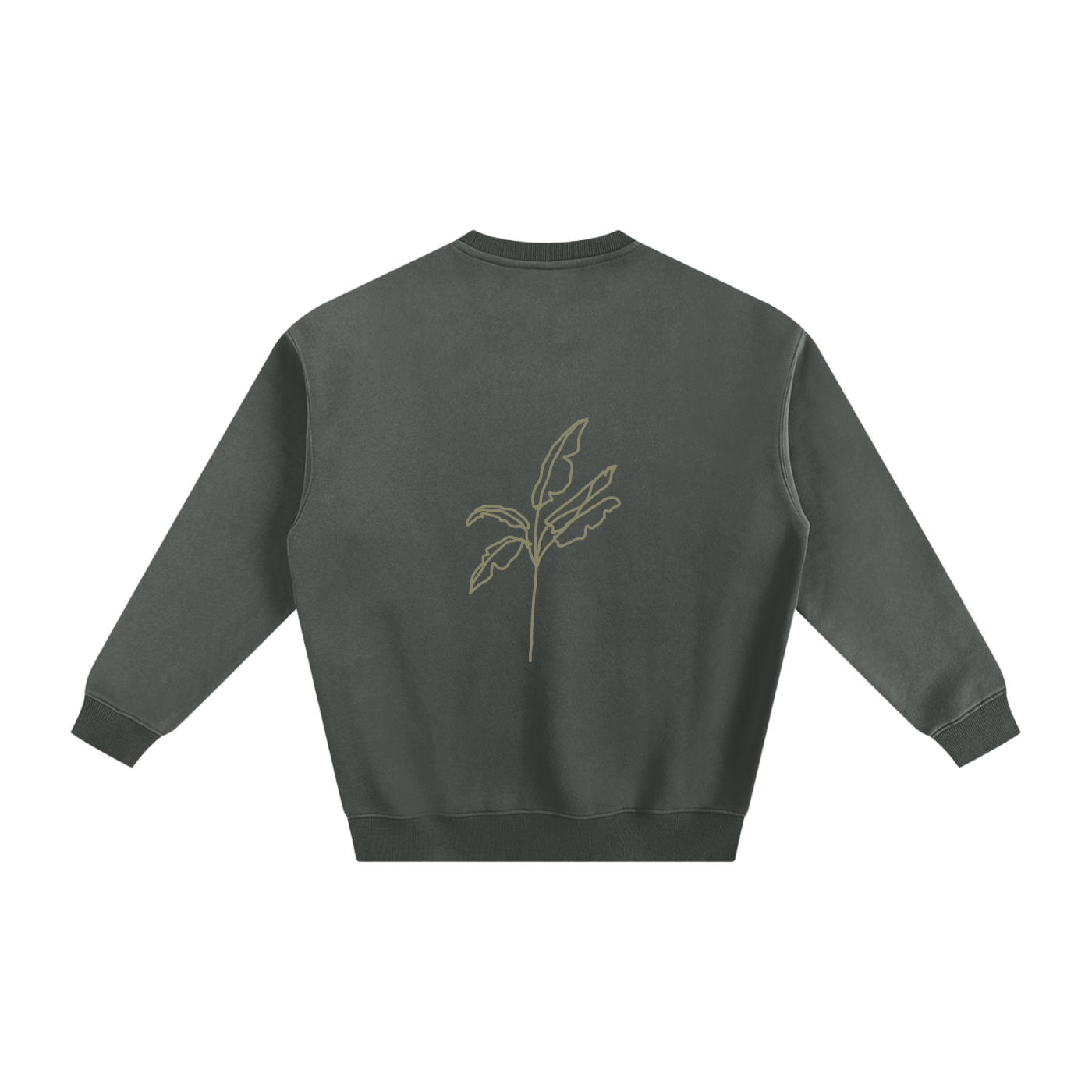 Fleeced Sweatshirt Palm Tree