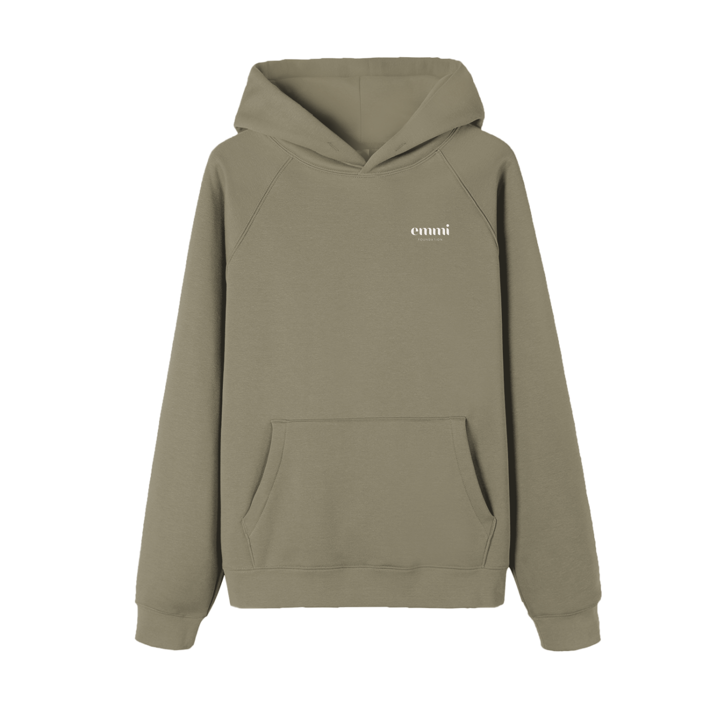 Essential Raglan Sleeve Hoodie White Logo
