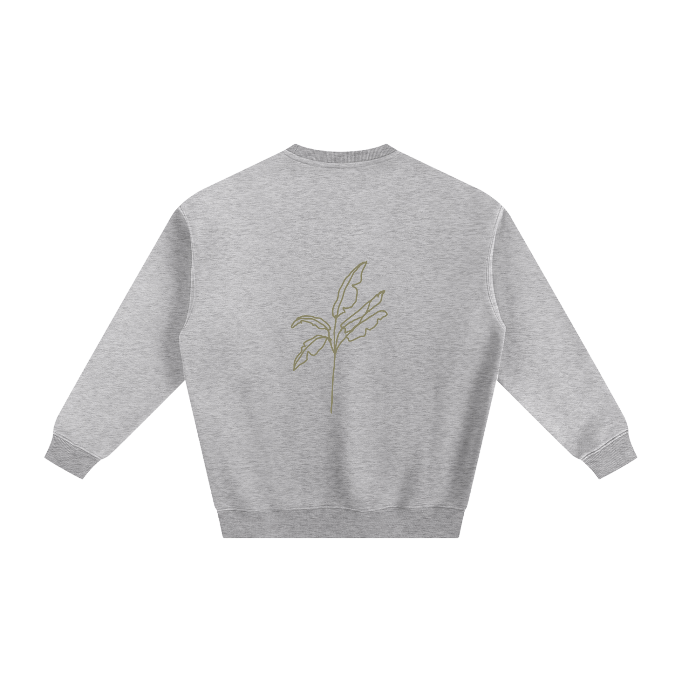 Fleeced Sweatshirt Palm Tree