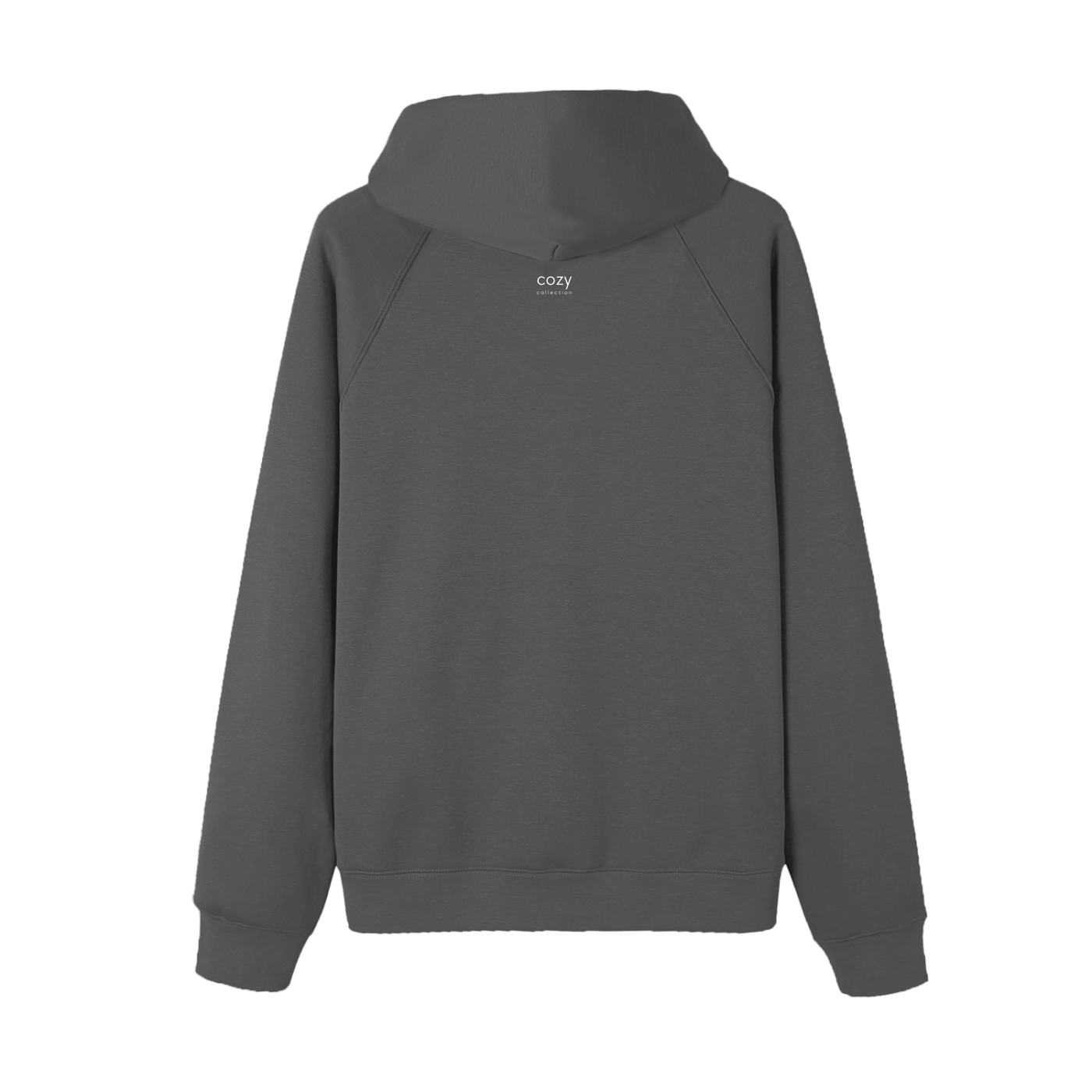Essential Raglan Sleeve Hoodie White Logo