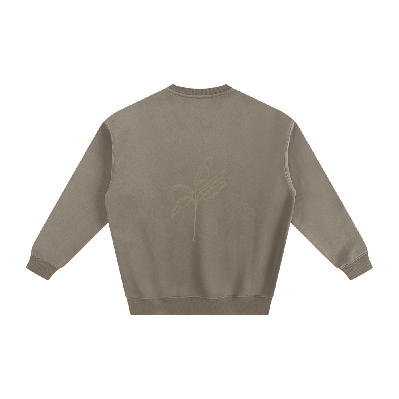 Fleeced Sweatshirt Palm Tree