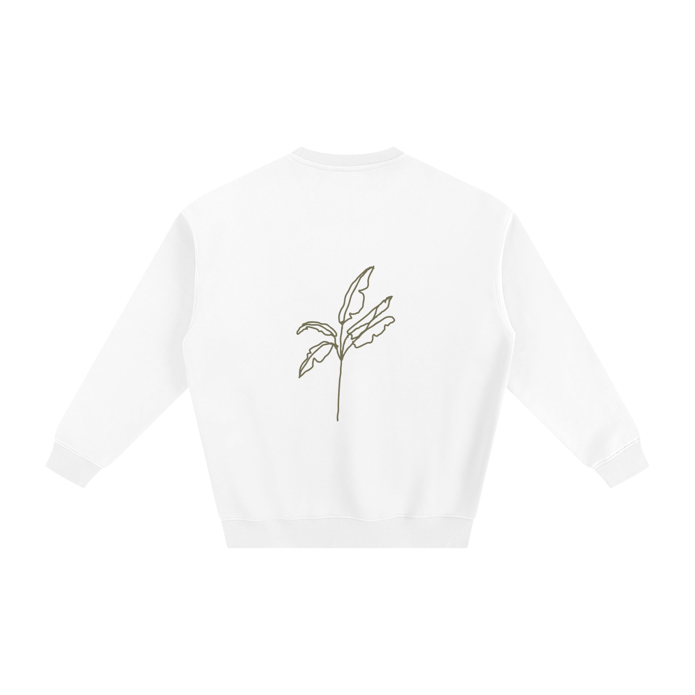 Fleeced Sweatshirt Palm Tree