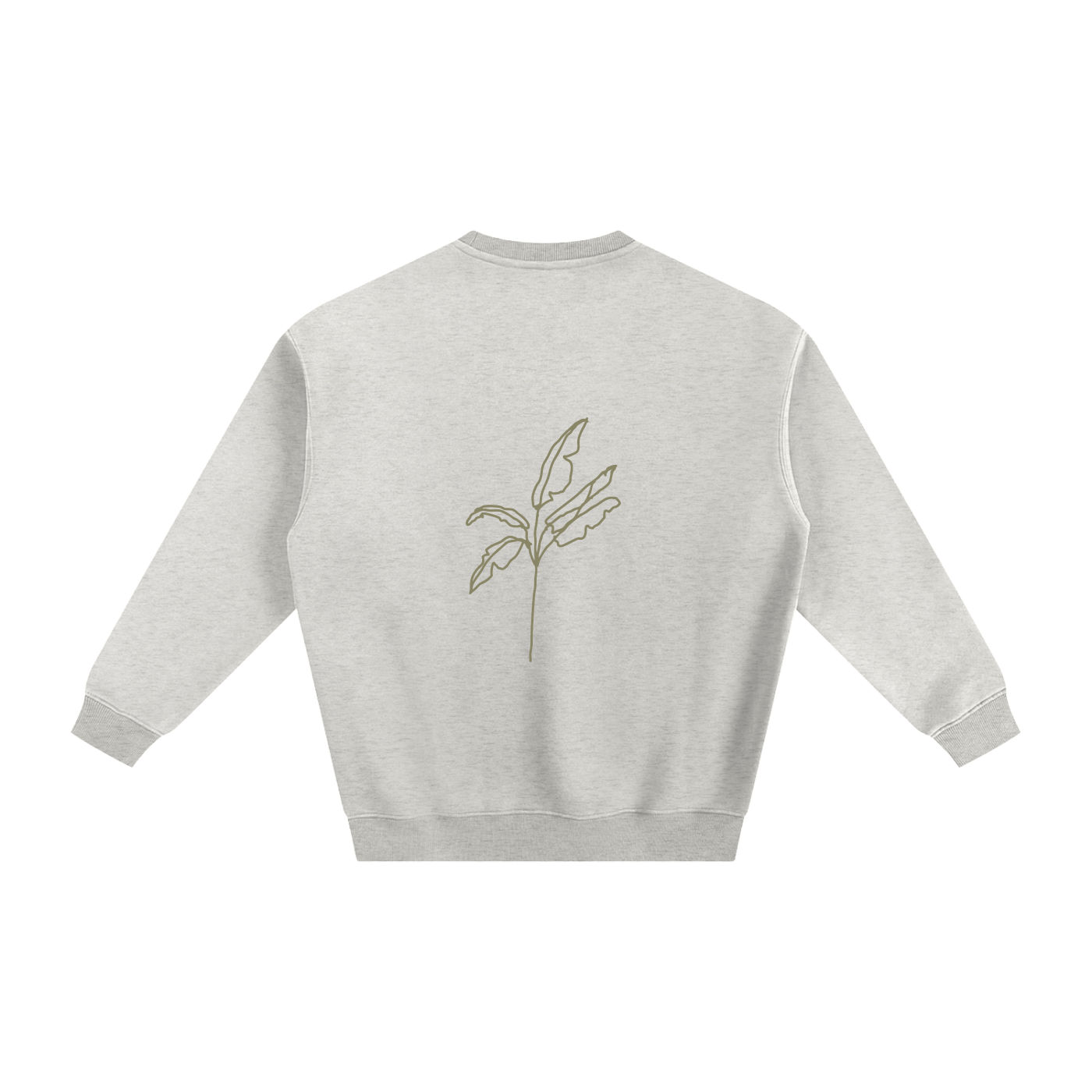 Fleeced Sweatshirt Palm Tree