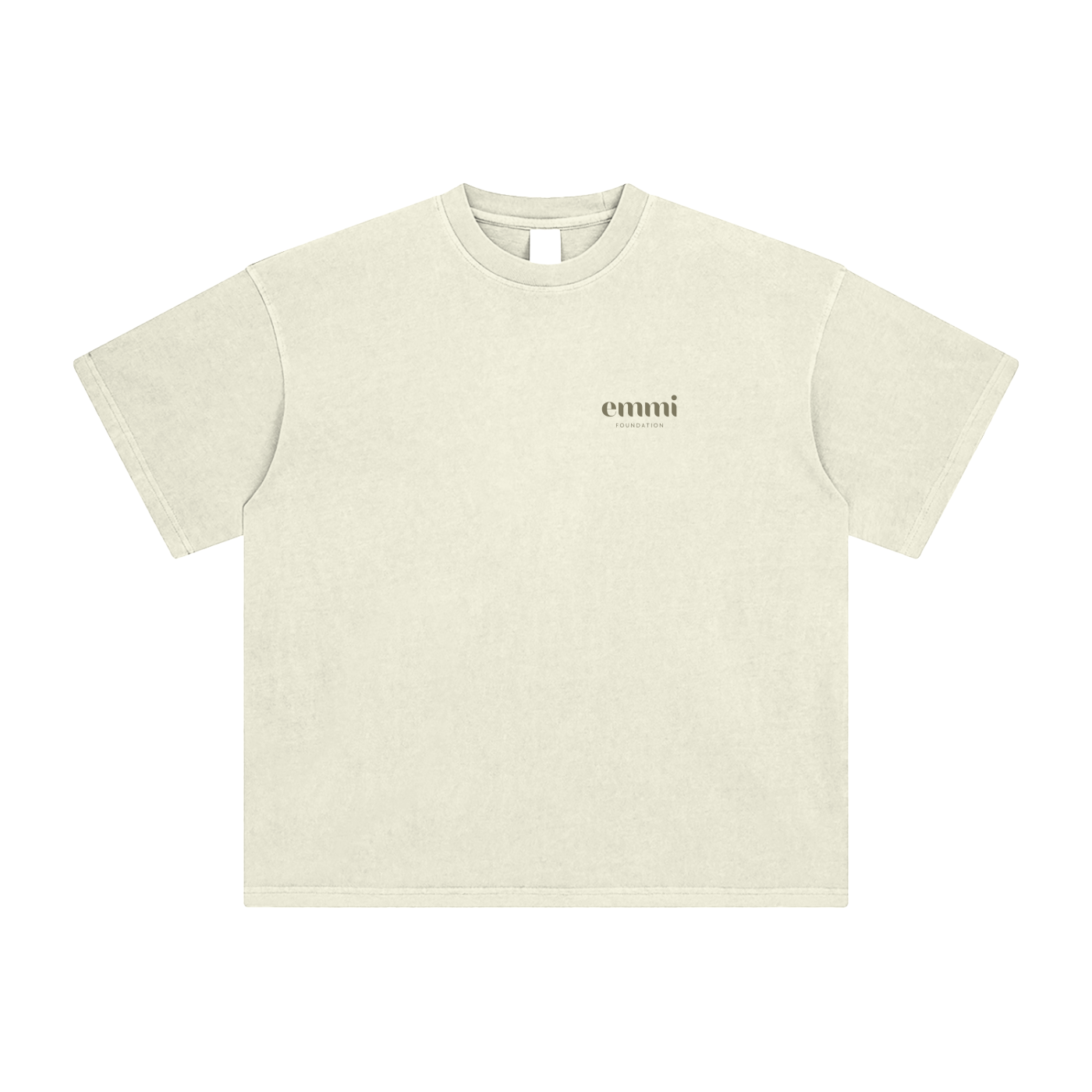 Washed Enzyme T-Shirt Green Logo